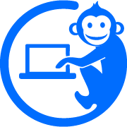 downtime alert monkey blue